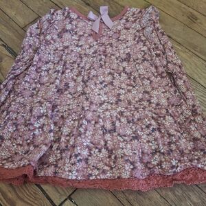 Matilda Jane Pink Floral Long Sleeve Tee